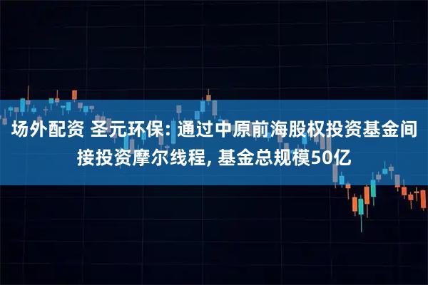 场外配资 圣元环保: 通过中原前海股权投资基金间接投资摩尔线程, 基金总规模50亿
