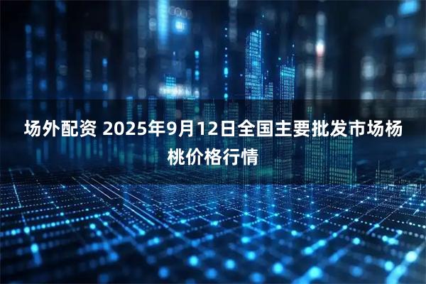 场外配资 2025年9月12日全国主要批发市场杨桃价格行情